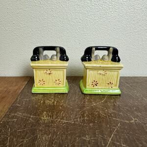 Vintage JAPAN‎ antique telephone kitsch decorative salt pepper shakers